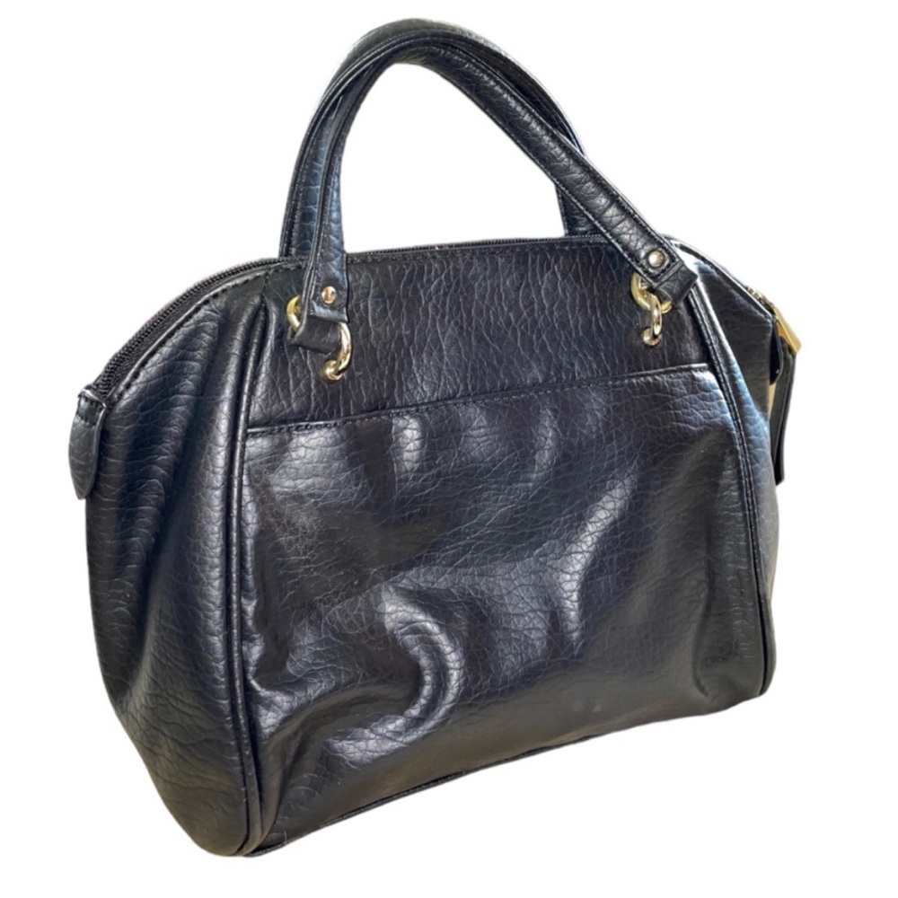 Juicy Couture Mini Black Satchel Mini Purse Handbag Faux Snake texture Crossbody - Picture 5 of 15